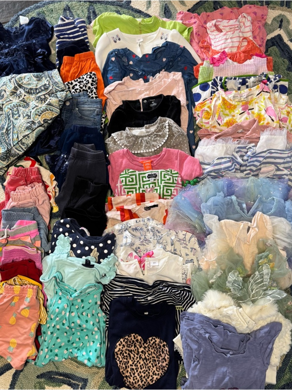 Huge bundle of toddler girl summer/fall clothes lot